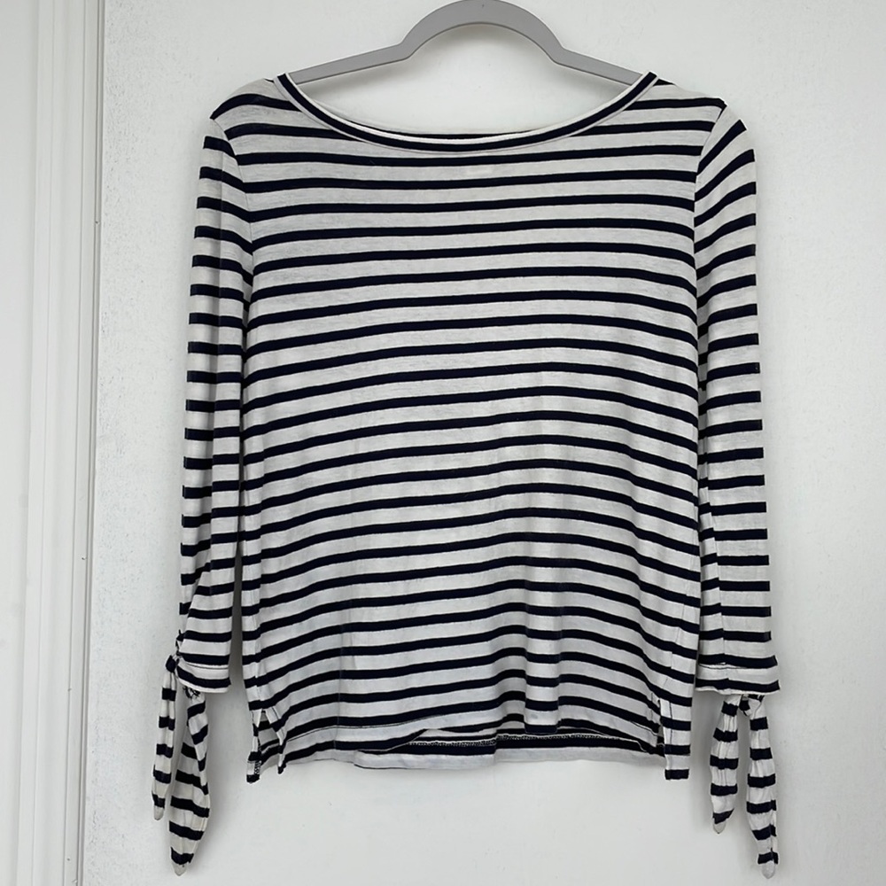 JCREW striped long sleeve top